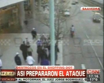Un video muestra cómo fueron los destrozos en el DOT