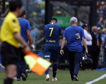 La lesión de Pavón en el Superclásico - Crédito:&nbsp;@BocaJrsOficial