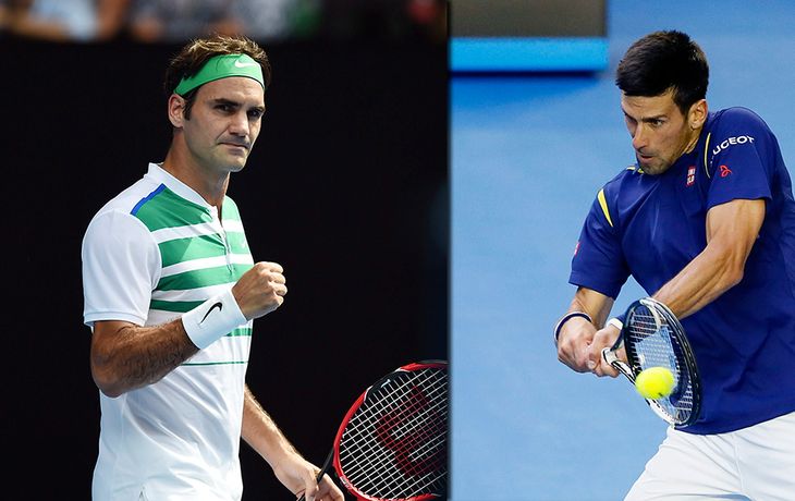 Federer y Djokovic jugarán una de las semifinales en Australia
