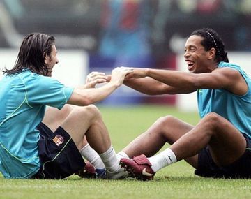 El argentino y el brasileño forjaron una gran relación en Barcelona