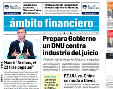 Mirá las tapas de los diarios