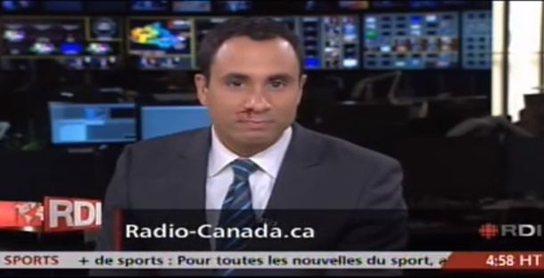 Presentador de televisión sufre sangrado en la nariz al aire