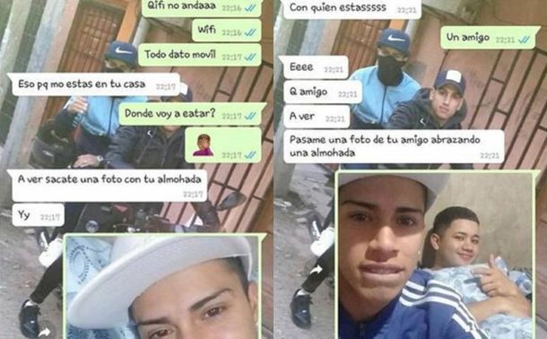 Le dijo a la novia que estaba con un amigo y ella le pidió una prueba