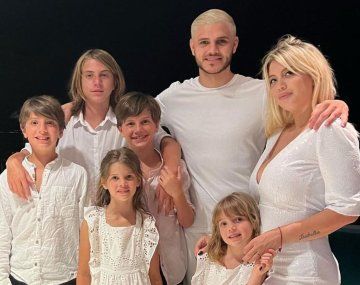Provocador: el posteo de Icardi junto a los hijos de Wanda Nara y Maxi López