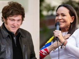 Javier Milei y María Corina Machado. Javier Milei y María Corina Machado.