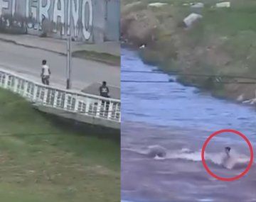Insólito: un ladrón se tiró a un río en Córdoba para escapar de la policía