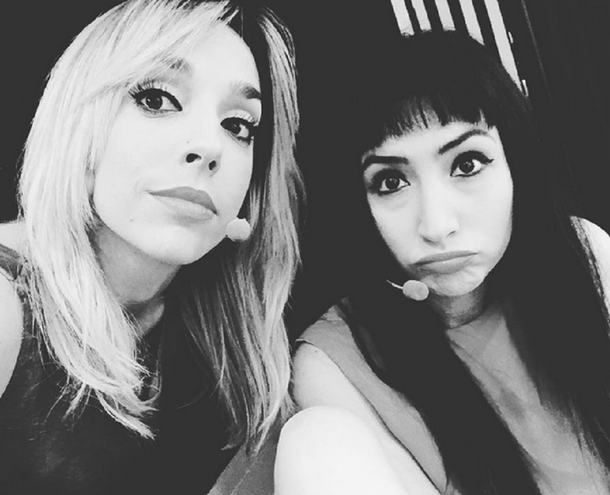 Beso hot entre Tamara Pettinato y Sofía Gala