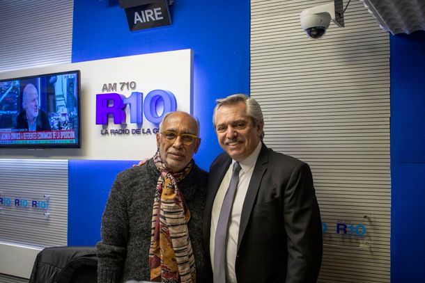 Oscar González Oro y Alberto Fernández en Radio 10