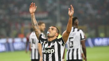 con un gol de tevez, la juventus le gano al milan y es el unico lider de italia con un gol de tevez, la juventus le gano al milan y es el unico lider de italia