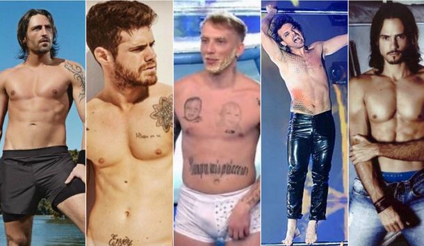Tinelli y los hombres del Bailando: ¿Abdominales o pancita?