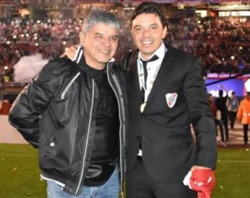 Marcelo Gallardo y su padre Máximo.