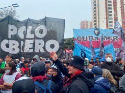 Eduardo Belliboni dio por terminada la marcha piquetera a la Quinta de Olivos