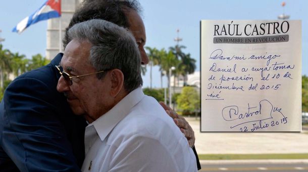 Mirá el mensaje de Raúl Castro a Daniel Scioli tras el encuentro en Cuba
