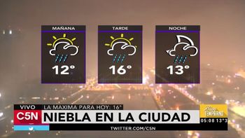 ¡a manejar con cuidado que no se ve nada! alerta por niebla en capital ¡a manejar con cuidado que no se ve nada! alerta por niebla en capital