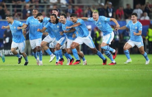 Manchester City le ganó por penales al Sevilla y se quedó con la Supercopa de Europa