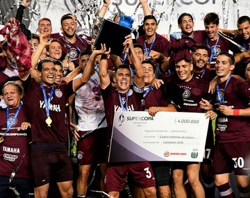 Lanús le ganó a River y se quedó con la Supercopa Argentina