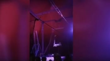Una trapecista cayó desde 12 metros en Misiones Una trapecista cayó desde 12 metros en Misiones