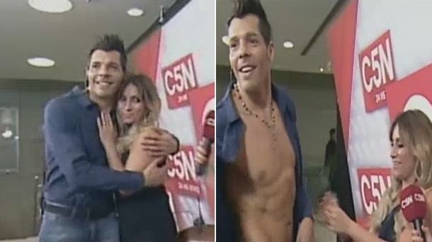 Marcela Tauro desnudó a su bailarín en televisión