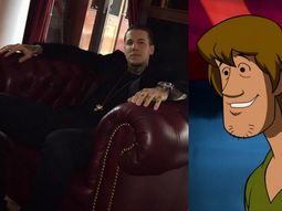 Alexander Caniggia y su look Scooby Doo