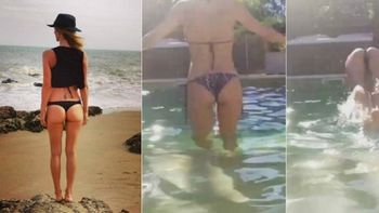 video: tras las criticas por su cola caida, nicole neumann redobla la apuesta con un piletazo hot video: tras las criticas por su cola caida, nicole neumann redobla la apuesta con un piletazo hot