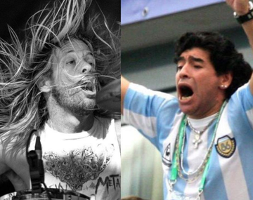Las trágicas coincidencias entre las vidas de Maradona y el baterista de Foo Fighters
