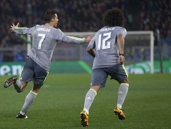 Con un gol de Cristiano, el Real Madrid venció a la Roma como visitante