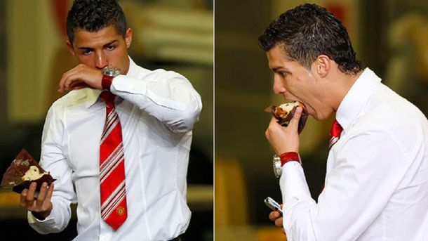 ¿Le alcanza para ser mejor que Messi? Así es un almuerzo de Cristiano Ronaldo