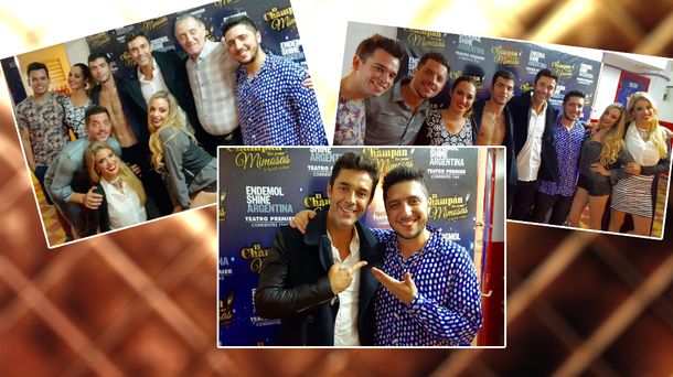 La salida de soltero de Mariano Martínez: fue a ver El Champán las pone mimosas