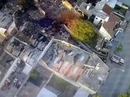 mira el enorme crater que dejo la explosion de la fabrica en cordoba mira el enorme crater que dejo la explosion de la fabrica en cordoba