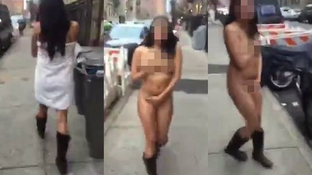 Un hombre obligó a su novia a desnudarse en la calle porque lo engañó