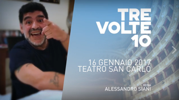 Maradona estará en el teatro el 16 de enero