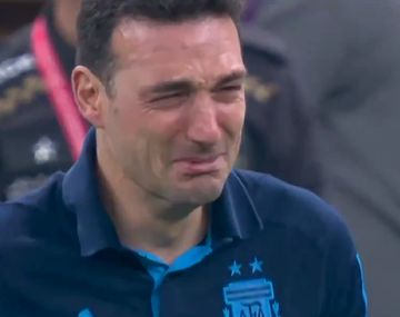 Hasta las lágrimas: la emoción de Scaloni tras la consagración