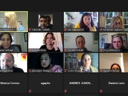 Un concejal de Rosario usó a Esteban Bullrich como su fondo de Zoom