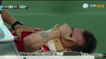 mancuello choco con un defensor y salio con conmocion cerebral mancuello choco con un defensor y salio con conmocion cerebral