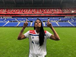 El sueño de la piba: Jaimes en su nuevo hogar (Foto: @OLfeminin)