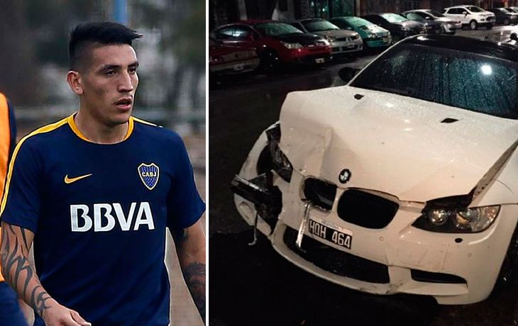 El jugador de Boca Ricardo Centurión chocó a tres autos a la salida de un boliche de Lanús