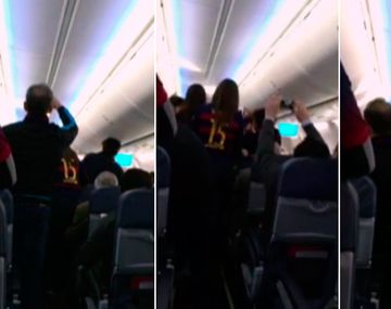 El plantel de Barcelona tuvo un vuelo movido por culpa de sus hinchas