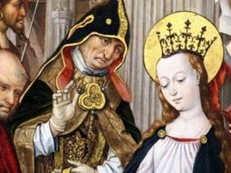 Santa Gúdula, patrona de la ciudad de Bruselas. Santa Gúdula, patrona de la ciudad de Bruselas.