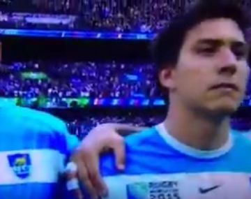 Hasta las lágrimas: mirá el himno entonado por Los Pumas en su debut en el Mundial