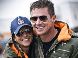 Felix Baumgartner y su novia Felix Baumgartner y su novia