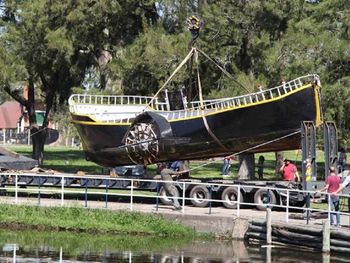El barco República de los Niños fue retirado por primera vez en sus 65 años para hacerle arreglos - Crédito: Diario Hoy
