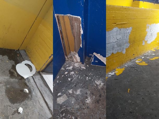 Hinchas de Vélez destrozaron sectores de La Bombonera donde hicieron de locales