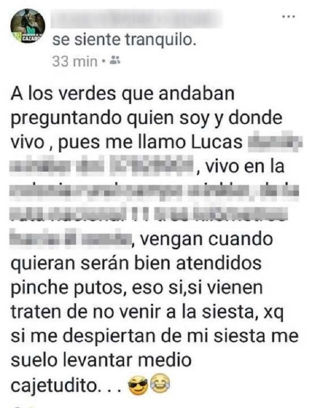 Mataba pumas, los publicaba en Facebook y desafiaba a la policía