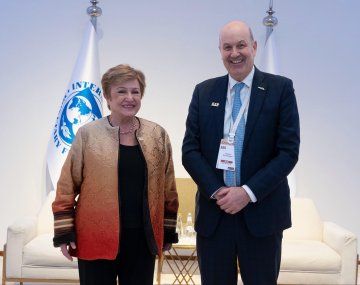 Sturzenegger se reunió con Georgieva en Arabia para trabajar la agenda 2026