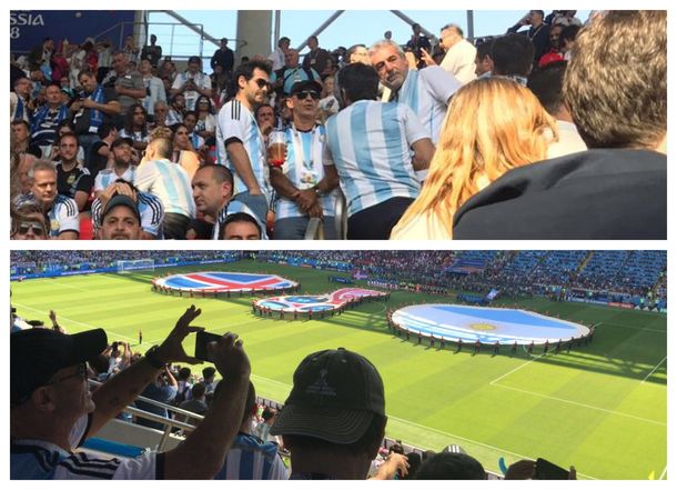 Gustavo Arribas desoyó a Macri y estuvo presenciando el primer partido de Argentina