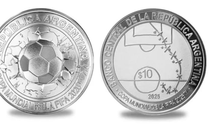 El BCRA lanza una moneda por el Mundial 2026 con guiño a Diego Maradona