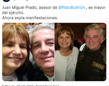 Pablo Duggan revela que un espía de Patricia Bullrich filmó a los peronistas que fueron a Recoleta