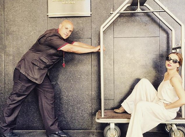 El álbum de fotos de Celeste Cid y su hijo en Nueva York