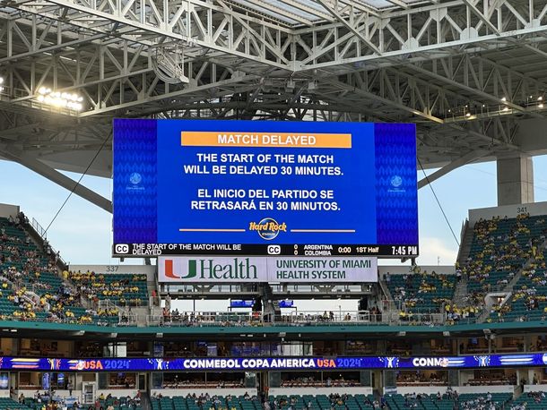 Se retrasó el inicio de la final de la Copa América 2024.