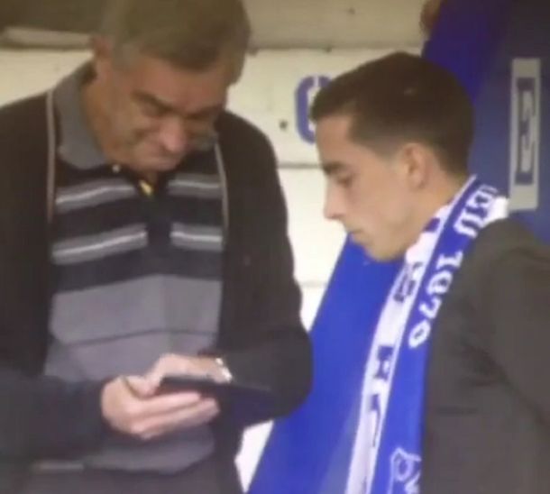 Ya es uno más: Ramiro Funes Mori disfruta del partido de su nuevo equipo